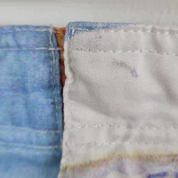 Ecko UNLTD Y2K Hotel Pool Scene Print Swim Board Shorts Men's 40 FLAWS - Picture 8 of 14